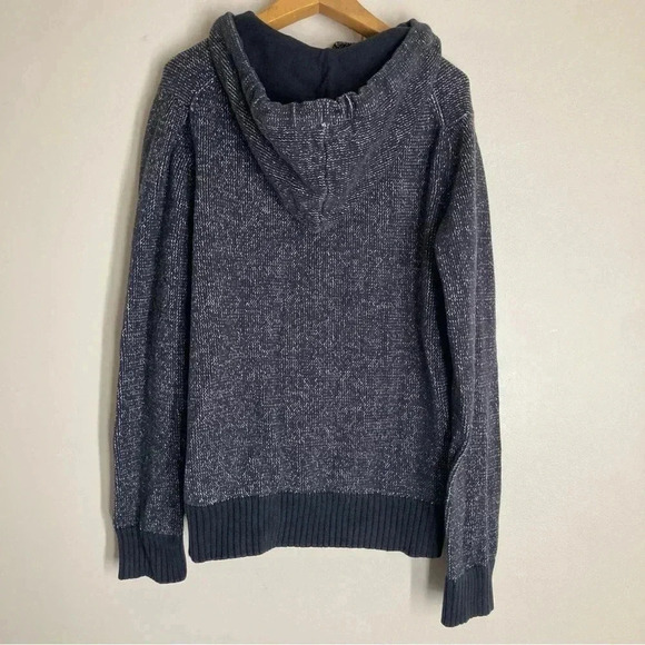 L.O.G.G. By H&M Navy Men’s Knit Cotton Hoodie - Picture 6 of 9